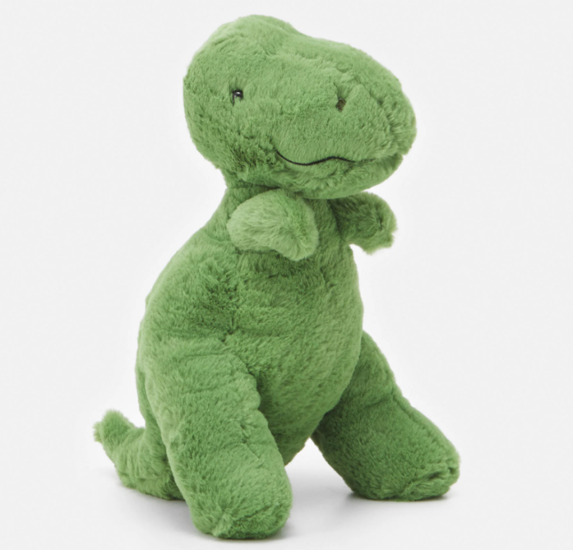  plush t-rex dinosaur green 30 cm 